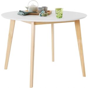 Loft24 Loft24 - Runder MDF Esstisch für 4 - 105x76x105cm Loft24 Loft24 - Runder MDF Esstisch für 4 - 105x76x105cm