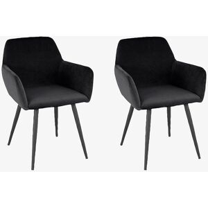 Loft24 Sort Velour Spisebordsstol - Spisebordsstol Loft24 Sort Velour Spisebordsstol - Spisebordsstol
