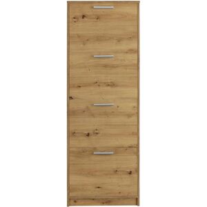 Loft24 Bill Braun - Schuhschrank - 55x21x157cm Loft24 Bill Braun - Schuhschrank - 55x21x157cm