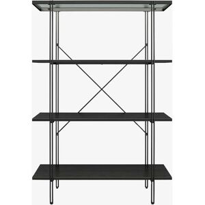 Dorel Home Wainwright Bokhylle - Svart - 4 Hyller - Moderne Design Dorel Home Wainwright Bokhylle - Svart - 4 Hyller - Moderne Design