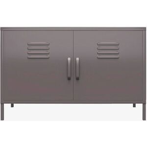 Dorel Home Cache Grå Skab - 2-dørs Metalopbevaring Dorel Home Cache Grå Skab - 2-dørs Metalopbevaring