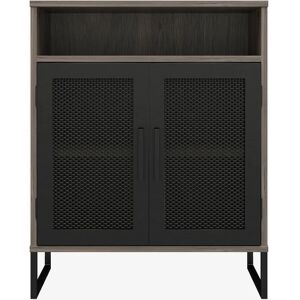 Dorel Home Purdue - Archivador - Gris (grano eiche, negro) - 2 puertas Dorel Home Purdue - Archivador - Gris (grano eiche, negro) - 2 puertas