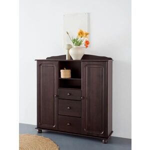 Home Affaire Mette Dunkelbraun FSC Massivholz Highboard Home Affaire Mette Dunkelbraun FSC Massivholz Highboard
