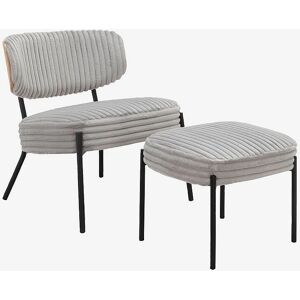 Homeroom Grauer Loungesessel - Vintage Stil zum Entspannen Homeroom Grauer Loungesessel - Vintage Stil zum Entspannen