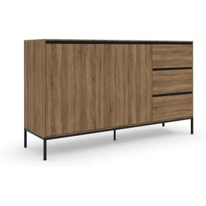 Homeroom Beige Skænk med 2 låger 3 skuffer - Sideboard Homeroom Beige Skænk med 2 låger 3 skuffer - Sideboard