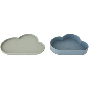 OYOY - Chloe Cloud Plate & Bowl - Blu - Set di stoviglie OYOY - Chloe Cloud Plate & Bowl - Blu - Set di stoviglie