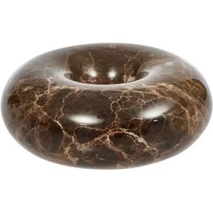 OYOY Marble Candle Holder - Savi - 10cm - Brown OYOY Marble Candle Holder - Savi - 10cm - Brown