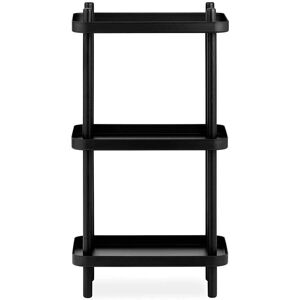 Normann Copenhagen Schwarzes Regal - Block Shelf - Aufbewahrungsmöbel Normann Copenhagen Schwarzes Regal - Block Shelf - Aufbewahrungsmöbel