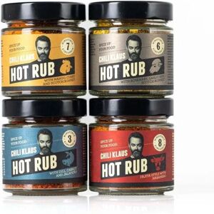 Chili Klaus - Hot Rub 4-pack - Mausteseos Chili Klaus - Hot Rub 4-pack - Mausteseos