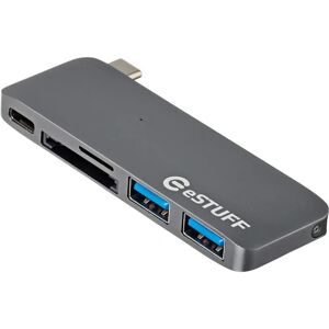 eSTUFF ES84121-GREY Dock - USB-C, 4K HDMI, Ethernet eSTUFF ES84121-GREY Dock - USB-C, 4K HDMI, Ethernet