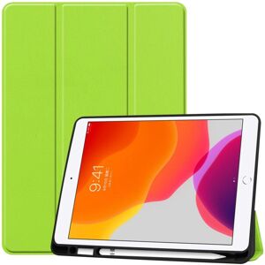 InCover Lær iPad 10.2" etui med Pencil-holder - Grønn InCover Lær iPad 10.2" etui med Pencil-holder - Grønn
