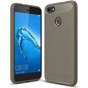 Huawei P9 Lite Mini børstet karbonfibre TPU deksel - Mobildeksel Huawei P9 Lite Mini børstet karbonfibre TPU deksel - Mobildeksel