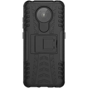 Nokia 5.3 holdbart arbejdscover med stander - Sort Nokia 5.3 holdbart arbejdscover med stander - Sort
