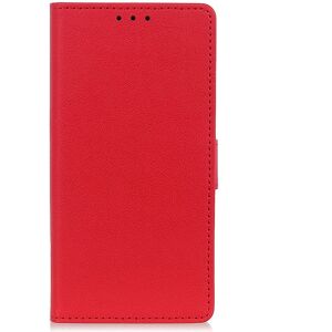 PU Lædercover med Kortlommer til Nokia C2 2nd Edition - Rød PU Lædercover med Kortlommer til Nokia C2 2nd Edition - Rød