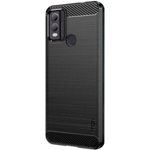 Nokia C22 Børstet karbonfiber fleksibelt plastikcover Nokia C22 Børstet karbonfiber fleksibelt plastikcover