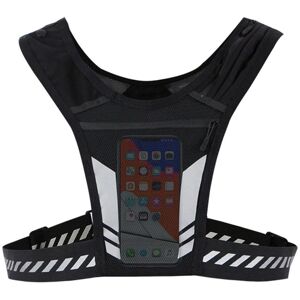 MOBILCOVERS.DK Mesh Løpevest med Mobil Lomme og Reflekser - Svart MOBILCOVERS.DK Mesh Løpevest med Mobil Lomme og Reflekser - Svart