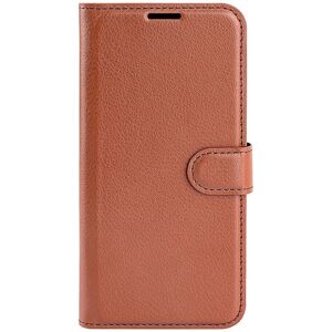 TCL 40R 5G Litchi Læder Flip Cover med Pung - Brun TCL 40R 5G Litchi Læder Flip Cover med Pung - Brun