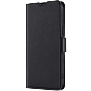 Honor Magic5 Pro Læder Flip Cover med Kortholder & Stativ - Sort Honor Magic5 Pro Læder Flip Cover med Kortholder & Stativ - Sort