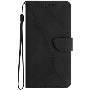 Motorola Edge 40 Neo Lædercover med Pung & Strop - Svart Motorola Edge 40 Neo Lædercover med Pung & Strop - Svart