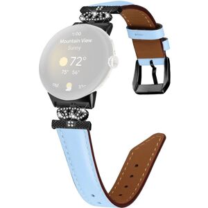MOBILCOVERS.DK Lærreim med rhinestone-spenne for Google Pixel Watch - Watch Strap MOBILCOVERS.DK Lærreim med rhinestone-spenne for Google Pixel Watch - Watch Strap