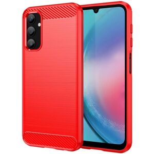 Rødt fleksibelt plastdeksel for Samsung Galaxy A25 (5G) - Mobilcover Rødt fleksibelt plastdeksel for Samsung Galaxy A25 (5G) - Mobilcover