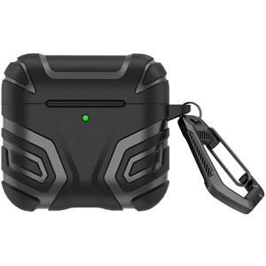 Siliconecover til AirPods (4. generasjon) med karabinkrok - Svart Siliconecover til AirPods (4. generasjon) med karabinkrok - Svart