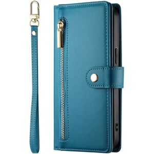 EIDERWOOD Flip Cover til iPhone 17 Pro Max - Kortholder & Lynlåslomme - Blå EIDERWOOD Flip Cover til iPhone 17 Pro Max - Kortholder & Lynlåslomme - Blå