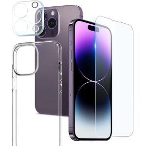 NORTHJO 3-i-1 Beskyttelsessæt til iPhone 14 Pro Max - Mobilbeskyttelse NORTHJO 3-i-1 Beskyttelsessæt til iPhone 14 Pro Max - Mobilbeskyttelse