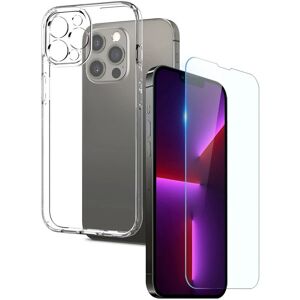 NORTHJO iPhone 13 Pro 2-i-1 Beskyttelsessæt - Gennemsigtigt NORTHJO iPhone 13 Pro 2-i-1 Beskyttelsessæt - Gennemsigtigt