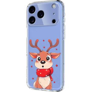 EIDERWOOD iPhone 17 Pro Max Julefleksibelt Plastik Cover - Gennemsigtig / Rensdyr EIDERWOOD iPhone 17 Pro Max Julefleksibelt Plastik Cover - Gennemsigtig / Rensdyr