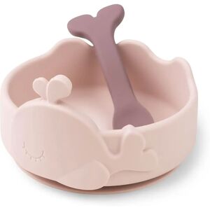 Done by Deer Wally Silicone Baby Bowl & Spoon Set - Pink - Baby Feeding Done by Deer Wally Silicone Baby Bowl & Spoon Set - Pink - Baby Feeding