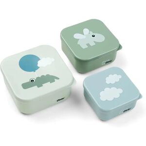 Ensemble de boîtes à snacks Happy Clouds - Vert - 3 pièces Ensemble de boîtes à snacks Happy Clouds - Vert - 3 pièces