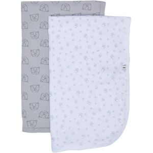 Pippi Baby Decke - 70x70 - 2er-Pack - Weiß/Hellgrau - Unisex Pippi Baby Decke - 70x70 - 2er-Pack - Weiß/Hellgrau - Unisex