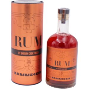 Rammstein Marque PX Sherry Cask Finish Rhum - Édition Limitée - Publicité Rammstein Marque PX Sherry Cask Finish Rhum - Édition Limitée - Publicité