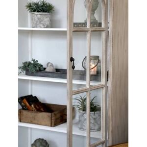 Chic Antique vintage vitrineskap med kryssdører Chic Antique vintage vitrineskap med kryssdører