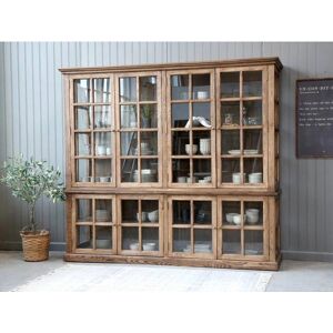 Chic Antique antikk vitrineskap med 8 dører - Vitrinenschrank Chic Antique antikk vitrineskap med 8 dører - Vitrinenschrank