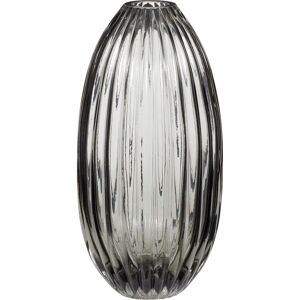Hübsch Ripple Vase - Smoked - Oval 15x30cm - Vase Hübsch Ripple Vase - Smoked - Oval 15x30cm - Vase
