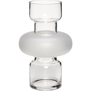 Hübsch Sculpt Vase - klar/matt - ø19xh30 cm - Vase Hübsch Sculpt Vase - klar/matt - ø19xh30 cm - Vase