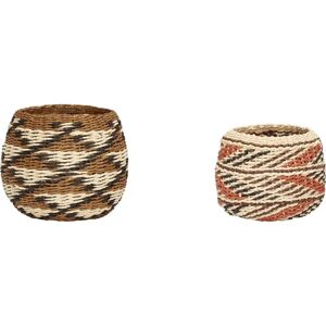 Hübsch Evoke Ronde Baskets Set of 2 - Basket Hübsch Evoke Ronde Baskets Set of 2 - Basket