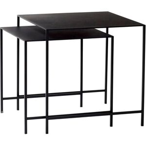 Hübsch Duo Beistelltische - Schwarzes Metall-Set Hübsch Duo Beistelltische - Schwarzes Metall-Set