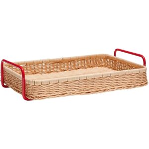 Hübsch Tray Red/Natural - Tray Hübsch Tray Red/Natural - Tray