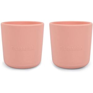 Filibabba Rosa Silikon Koppesett 2 stk - Barnevennlig og slitesterk Filibabba Rosa Silikon Koppesett 2 stk - Barnevennlig og slitesterk