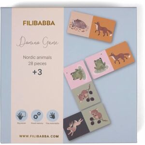 Domino Animal Nordique Bleu de Filibabba - 28 Pièces - Jeu Cognitif Domino Animal Nordique Bleu de Filibabba - 28 Pièces - Jeu Cognitif