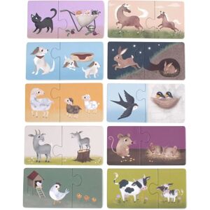Puzzle Filibabba - Animaux de ferme - 10x2 pièces - Jouet pour enfant Puzzle Filibabba - Animaux de ferme - 10x2 pièces - Jouet pour enfant
