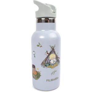 Filibabba Bouteille en acier inoxydable bleue isolante - 350 ml Filibabba Bouteille en acier inoxydable bleue isolante - 350 ml