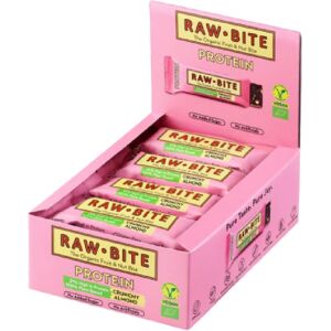 Barre de Protéines aux Amandes Rawbite - Snack Végétalien Croquant - Publicité Barre de Protéines aux Amandes Rawbite - Snack Végétalien Croquant - Publicité