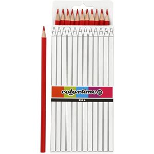 Creativ Company 12 Crayons de Couleur Triangulaires Rouges Creativ Company 12 Crayons de Couleur Triangulaires Rouges
