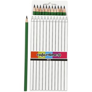 Creativ Company Crayons de couleur triangulaires - Vert - 12 pcs Creativ Company Crayons de couleur triangulaires - Vert - 12 pcs