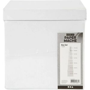 Creativ Company 50437 storage box - Rectangular, White, 7 pcs Creativ Company 50437 storage box - Rectangular, White, 7 pcs