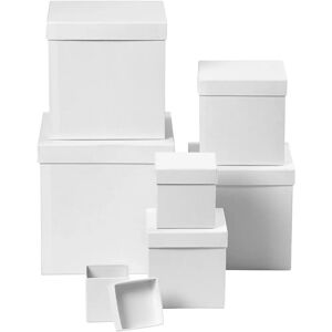 Creativ Company 50437 storage box - Rectangular, White, 7 pcs Creativ Company 50437 storage box - Rectangular, White, 7 pcs
